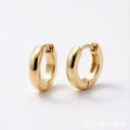 Solid Gold Huggie Hoop Earrings