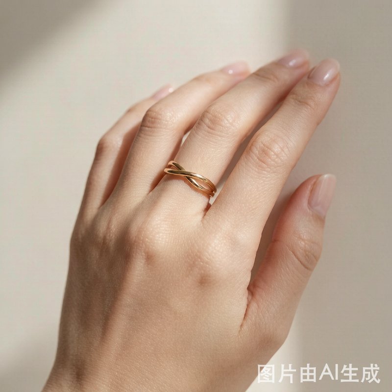 Solid Gold Twisted Band Ring