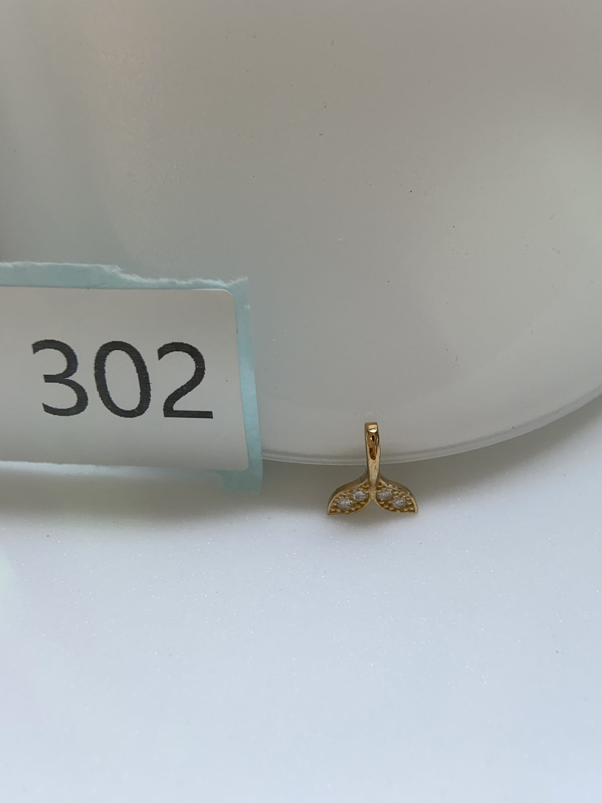 Actual product photo of 14K Solid Gold Double Leaf Pendant, reference view 1
