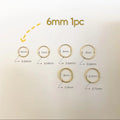 Solid Gold Seamless Nose Hoop, 6 mm size option