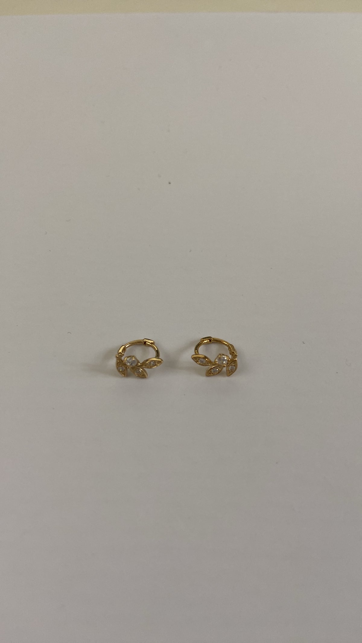 Actual product photo of Solid Gold Hoop Earrings - 5.8mm Inner Diameter - Style 619
