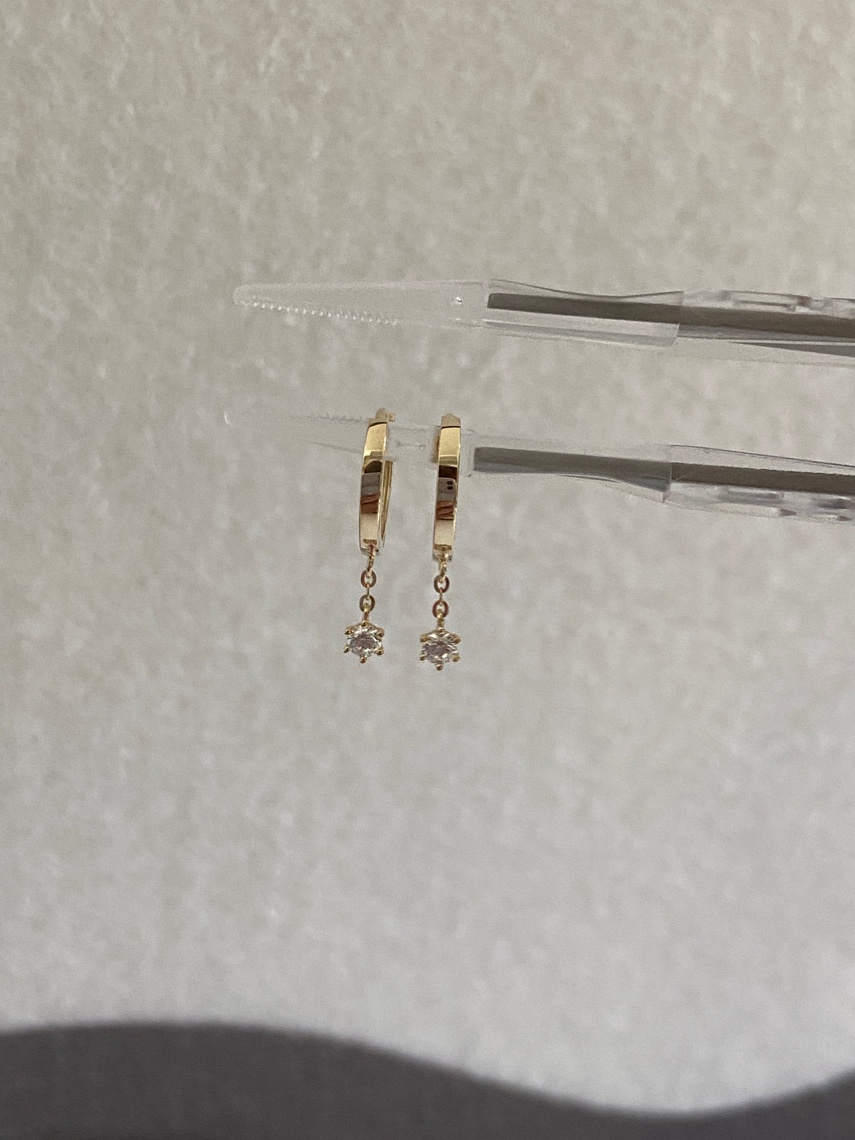 Actual product photo of Solid Gold Hoop Earrings - 8.7mm Inner Diameter - Style 632